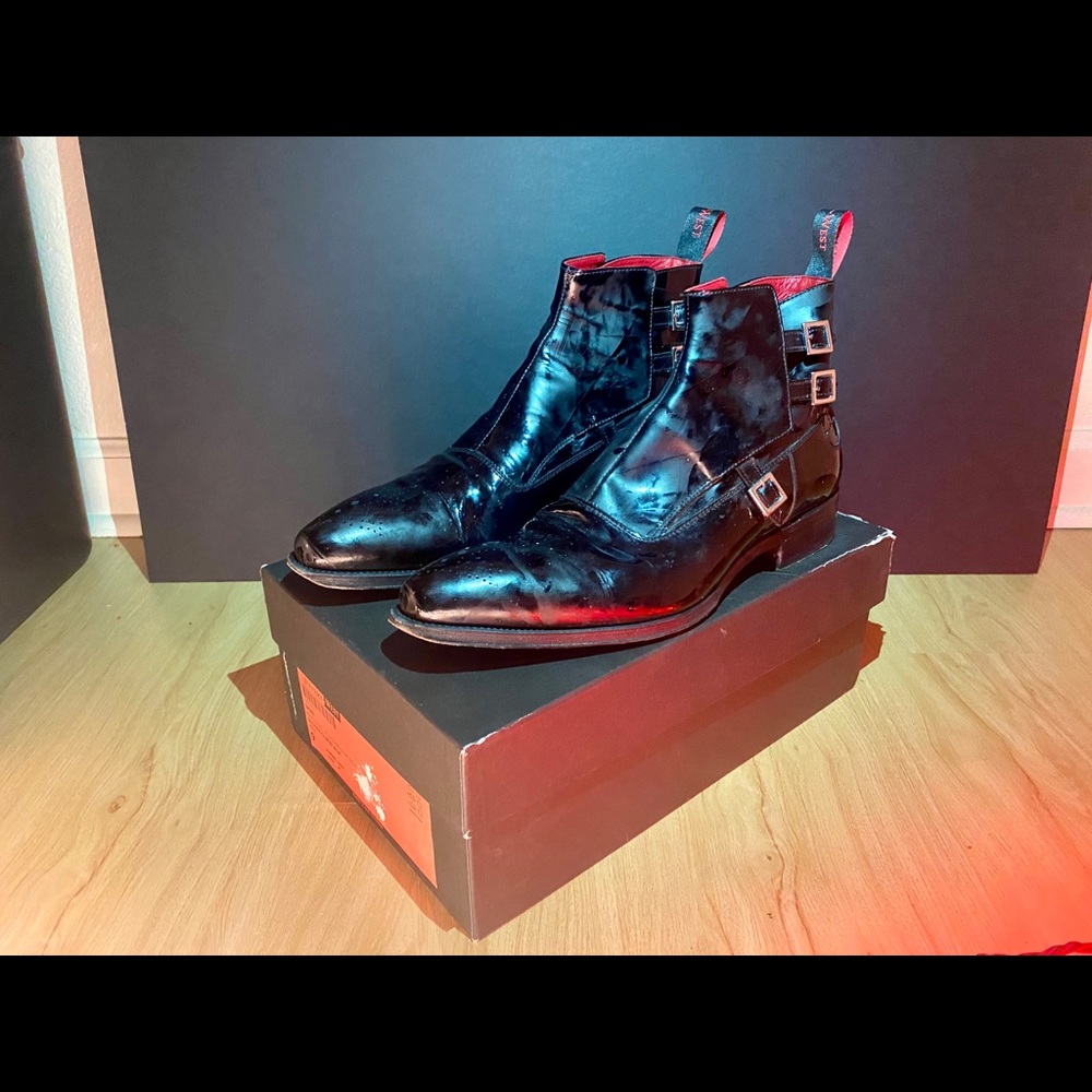 Jeffery West Lugosi ‘Spire’ Black Chelsea Boots